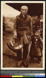 Returning from the market, China, ca.1920-1940