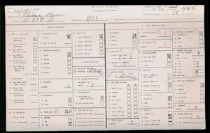 WPA household census for 1101 W 50TH STREET, Los Angeles County