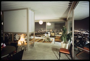 Stahl residence, living room, Los Angeles, 1960?