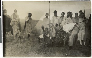 Buffalo hunters, Ethiopia, 1929
