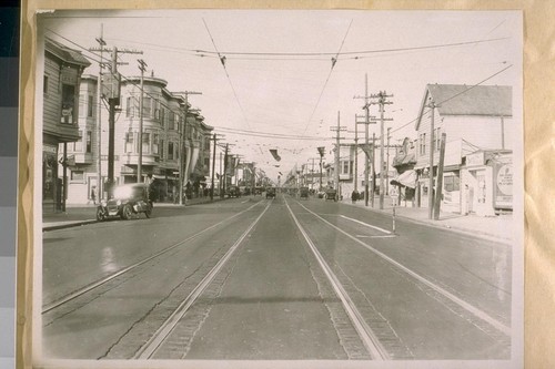 East on Mission St. from Anondaga [Onondaga] Ave. Sept. 1925