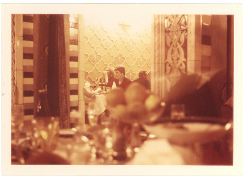 62. Anna Elkington in a Moscow (USSR) restaurant. Elkington Photo 62, © 1969 Anna Elkington