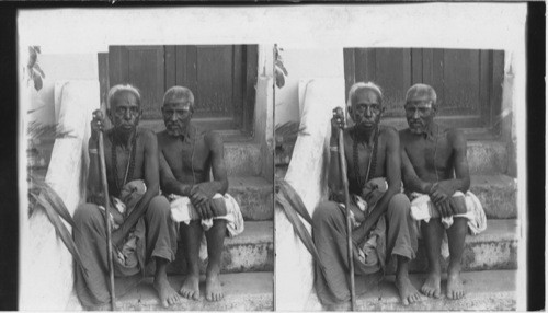 India. Two Typical Brahman Priests at Secunderabad