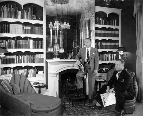[Lucius Beebe and Charles Clegg, author-photographer team in a restored John piper's house i] Virginia City, Nev.]