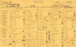 WPA household census for 1138 S GRAND, Los Angeles