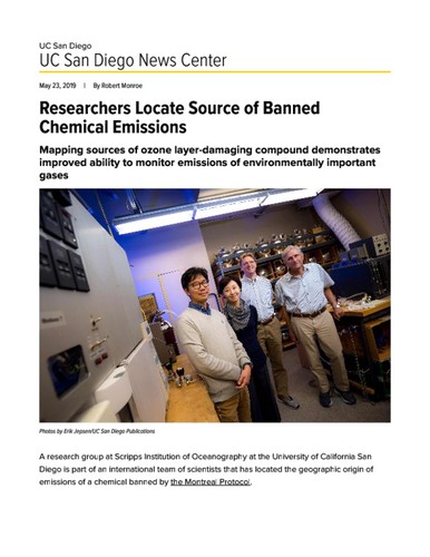 Researchers Locate Source of Banned Chemical Emissions