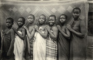 Fang girls, in Gabon