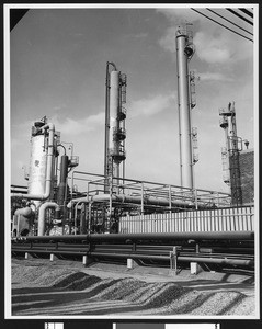 Exterior of the Shell Chemical Corporation Synthetic rubber plant, in Torrance, August 1955
