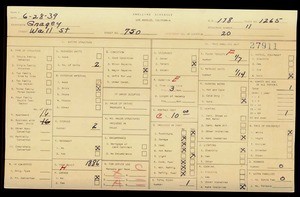 WPA household census for 750 WALL, Los Angeles