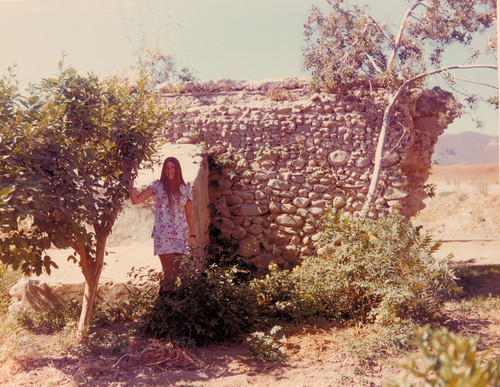 Young Woman at San Buenaventura Mission Aqueduct