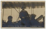 Paulhan in his biplane, Tanforan Park