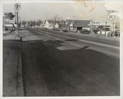 Looking north on Main Street, now Petaluma Bloulevard North, Petaluma, California, 1954