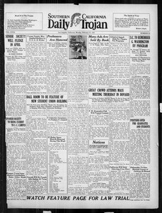 Daily Trojan, Vol. 18, No. 85, February 21, 1927