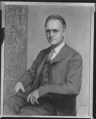 Portrait painting of Frederick Seares by S. Seymour Thomas