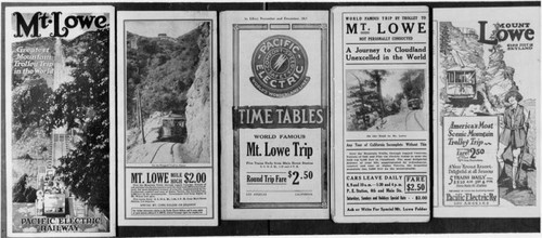 Mount Lowe advertisements