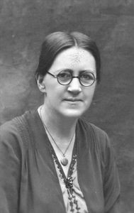 Missionary Teacher Marie Jensen Wacher. South Arcot, India. Language stuidies 1921-1923.Cuddalo
