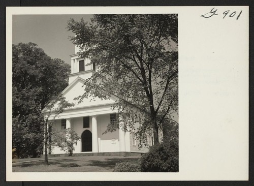A typical New England church. Photographer: Van Tassel, Gretchen, Connecticut