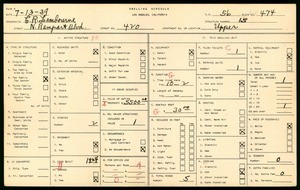 WPA household census for 420 N RAMPART BLVD, Los Angeles