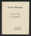 Senior banquet Class of 1945