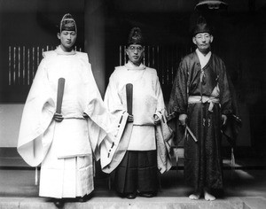 Japanese Shinto priests