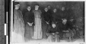 Sisters and the elderly, Kongmoon, China, ca. 1930