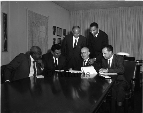 Hawkins with others, Los Angeles, 1964