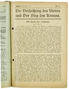 Die Verheissung des Vaters und der Sieg des Kreuzes, 1917, nr. 11