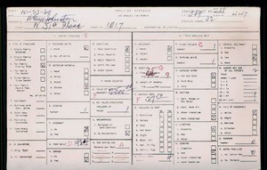 WPA household census for 1017 W 51ST PLACE, Los Angeles County
