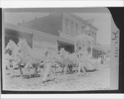 Floats in the 1903 Fourth of July parade, Petaluma, California