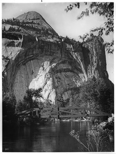 North Dome and Washington Column, Yosemite Valley, Yosemite National Park, ca.1850-1930