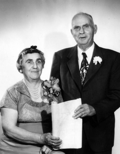 Silas Hayes and wife mark fiftieth year