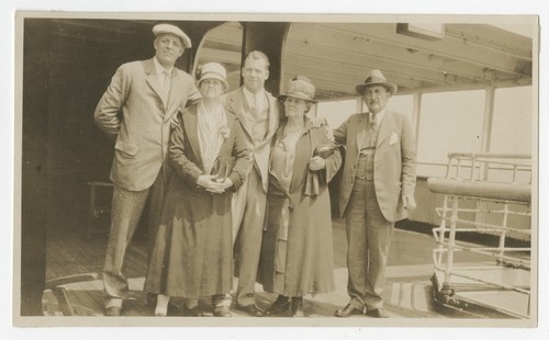 Ed and Mary Fletcher with friends on trip to Europe