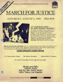 March for justice, Saturday, August 5, 1989