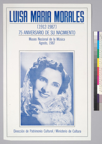 Luisa María Morales (1912-1987). 75 Aniversario de su nacimiento