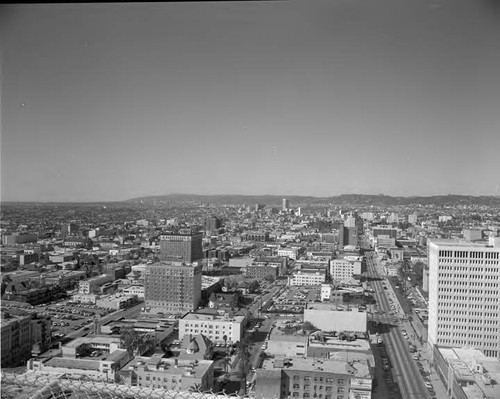 General view of downtown Los Angeles
