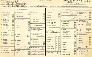WPA household census for 231 E 47TH, Los Angeles