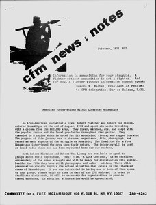 CFM news & notes, no. 12 (1972 Feb.)