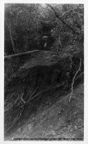 "The Storm": 30-foot Chunk Torn Out of the Pipe Line Trail, 1925 (Photograph Only)