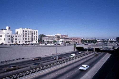 101 Hollywood Freeway near El Pueblo de Los Angeles