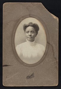 A studio portrait, an African American woman, Los Angeles, circa 1900