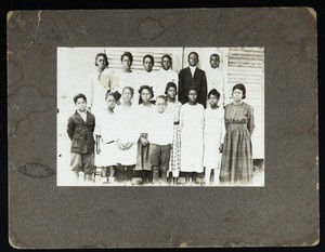 Unidentified group of women and children