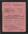 Certificate of identification, Form AR-AE-23, Kameji Ikuma