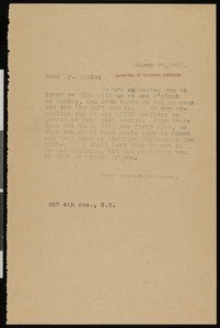 Hamlin Garland, letter, 1912-03-27, to Hamilton W. Mabie