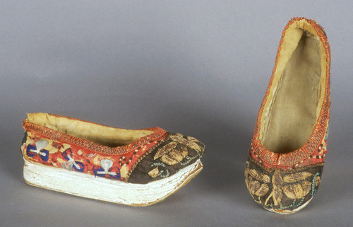 Shoes, child's embroidered