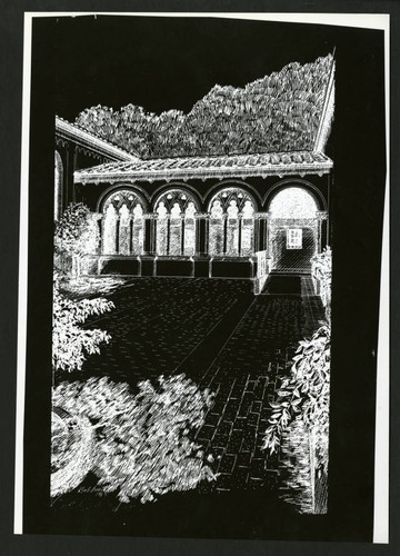 Print of Margaret Fowler Garden, Scripps College