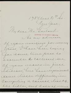 J.B. McGee, letter, 1915-11-26, to Hamlin Garland