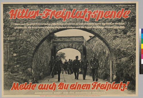 Hitler-Freiplatzspende: melde auch du einen Freiplatz!