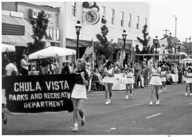 Members of Chula Vista Parks and Recreation Department Marching in Founder's Day Parade