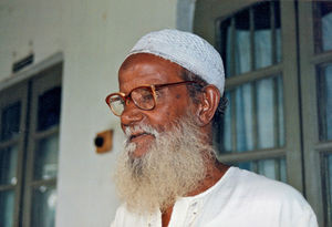 Danish Bangladesh Leprosy Mission/DBLM, November 1994. A grateful previous leper patient (72 ye