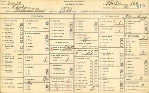 WPA household census for 1521 FEDERAL AVE, Los Angeles